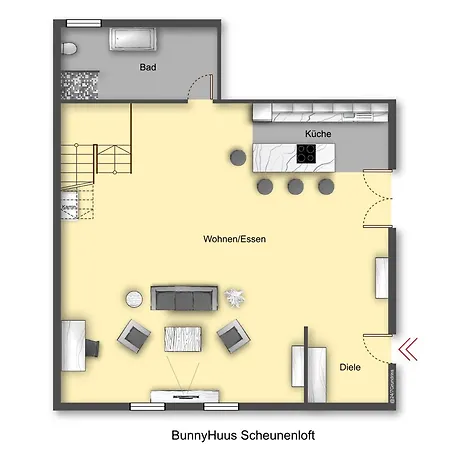 Bunnyhuus Scheunen-loft Vakantiehuis *